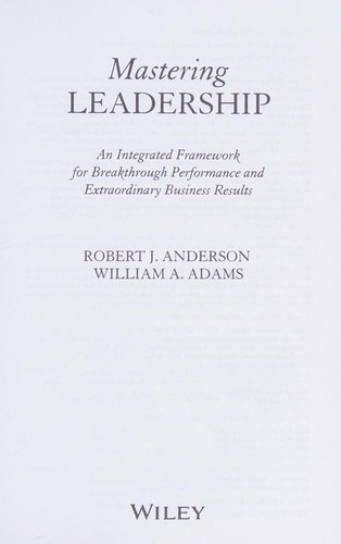 Mastering Leadership book cover